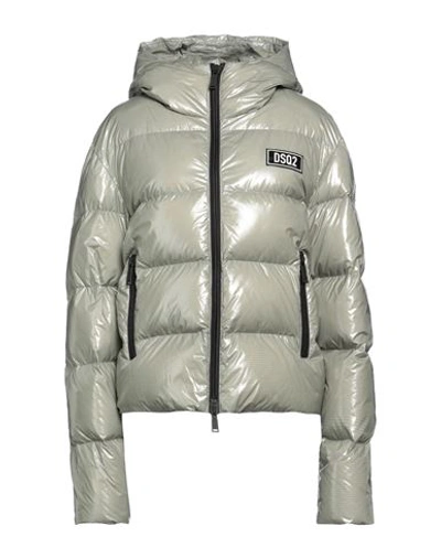 Dsquared2 Woman Down Jacket Grey Size 6 Polyamide In Grey