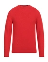 +39 Masq Man Sweater Orange Size 38 Wool In Red