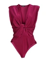 Camilla  Milano Camilla Milano Woman Top Mauve Size 10 Polyester, Elastane In Purple