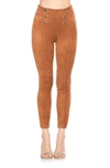 Alexia Admor Feyja Faux Suede Leggings In Camel