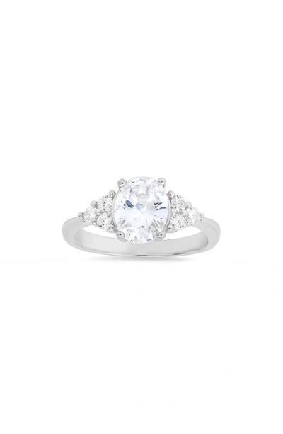 Queen Jewels Cubic Zirconia Ring In Silver