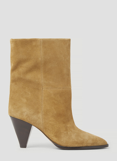 Isabel Marant Rouxa Suede Boots In Camel