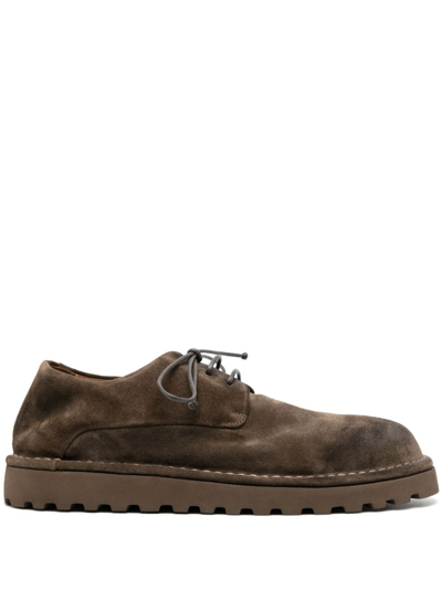 Marsèll Round-toe 30mm Lace-up Leather Oxford Shoes In Brown
