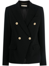 MICHAEL MICHAEL KORS CREPE DOUBLE-BREASTED BLAZER