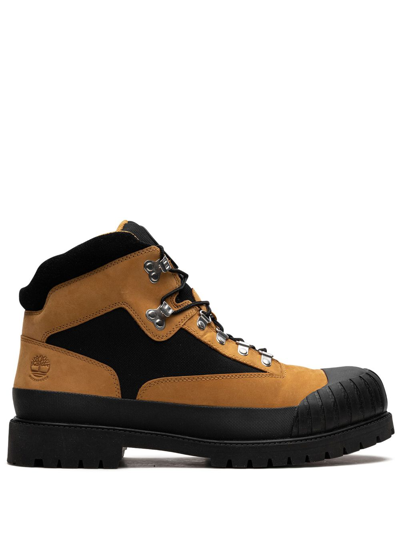 Timberland Heritage "wheat Nubuck" Boots In Black