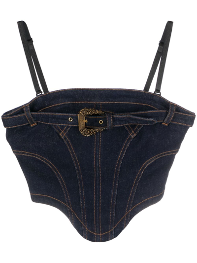 Versace Jeans Couture 75dp252 Top In Blue