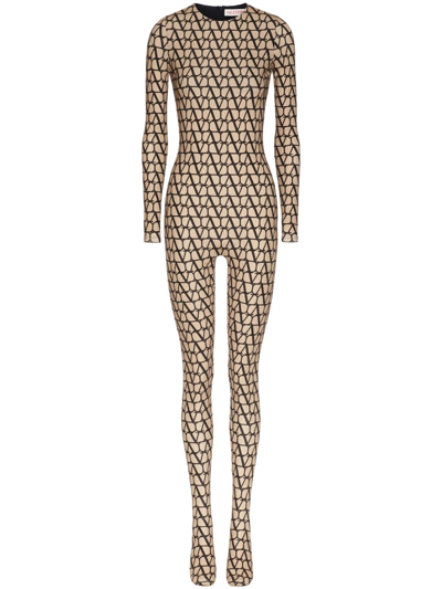 Valentino Toile Iconographe Jumpsuit In Neutrals