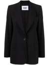 MSGM SINGLE-BREASTED WOOL-BLEND BLAZER