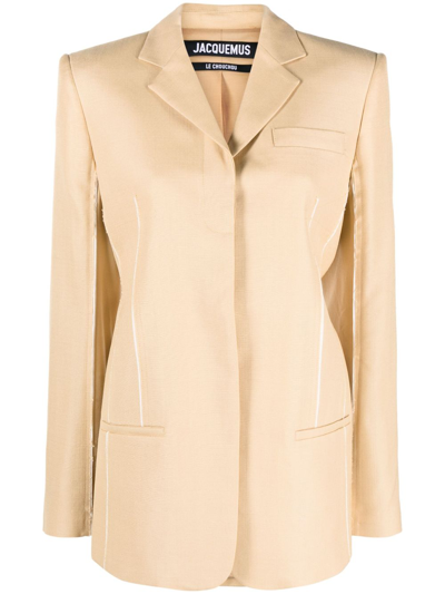 Jacquemus La Veste Caraco In Beige