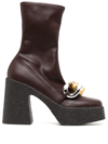 STELLA MCCARTNEY SKYLA 110MM ANKLE BOOTS