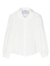 Simonetta Peter Pan-collar Button-up Shirt In White