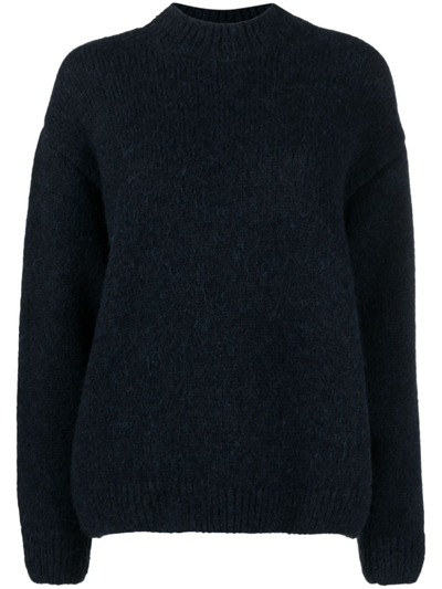 Jacquemus Navy Le Chouchou 'la Maille Pavane' Jumper In Blue