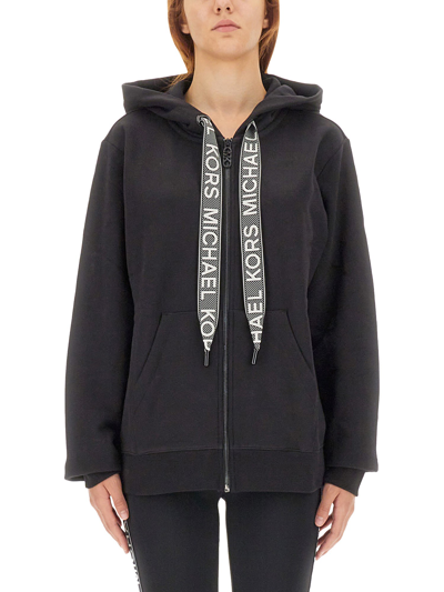 Michael Michael Kors Oversize Fit Sweatshirt In Black