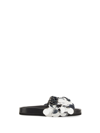 Rabanne Sparkle Disc-detailing Sandals In Silver