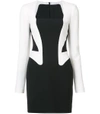 MUGLER Black & White Trompe L'Oeil Blazer Dress,616642957970052069