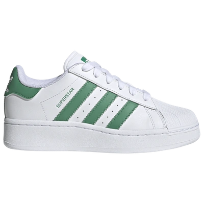 Adidas Originals Superstar Xlg Sneaker In White/semi Court Green/white