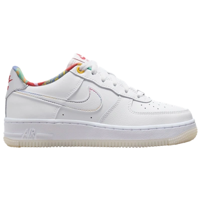 Nike Kids' Boys  Air Force 1 Lv8 In White/white/white