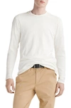Rag & Bone Men's White Knit Long Sleeve Cotton T-shirt Pullover In White