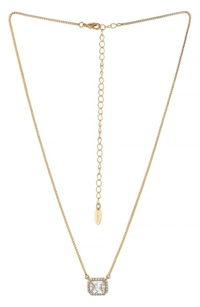 Ettika New Day Crystal Pendant 18k Gold Plated Necklace