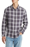 Rails Wyatt Plaid Button-up Shirt In Twilight Navy Cream