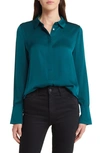 Kobi Halperin Larissa Stretch Silk Blouse In Sea Moss