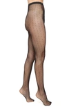 Stems Dots Fishnet Tights In Black