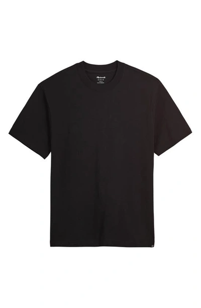Madewell Garment-dyed Allday Crewneck Tee In True Black