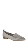 Bella Vita Women's Alessi Pointed Toe Flats In Gray Suede Leather