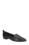 Bella Vita Aless Womens Laceless Leather Flat Shoes In Black Leather