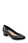 Easy Spirit Lucinda Cap Toe Pump In Black