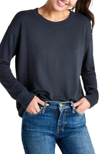 Splendid Crewneck Pullover In Navy