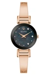 Bulova Marc Anthony Diamond Bangle Watch, 26mm In Rose Goldone
