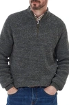 Barbour Horseford Lambswool Quarter Zip Sweater In Olive