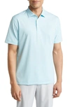 Peter Millar Drum Performance Jersey Polo In Celeste