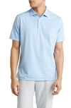 Peter Millar Drum Performance Jersey Polo In Cottage Blue