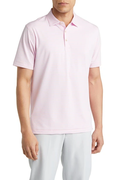 Peter Millar Drum Performance Jersey Polo In Palmer Pink