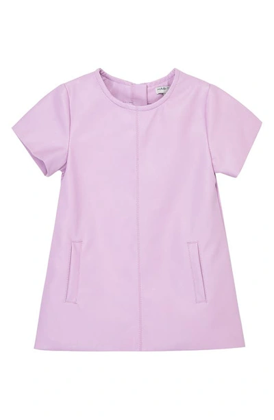 Habitual Babies' Faux Leather Dress In Lavender