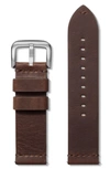 Shinola Men's Leather Watch Strap, 24mm In Cattail
