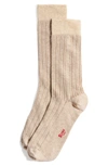 Stems Lola Cashmere-blend Comfort Crew Socks In Cream