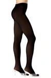 Stems Run-resistant Opaque Tights In Black