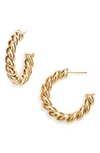 Child Of Wild Twisted Sister Large Hoop Earrings In Gold
