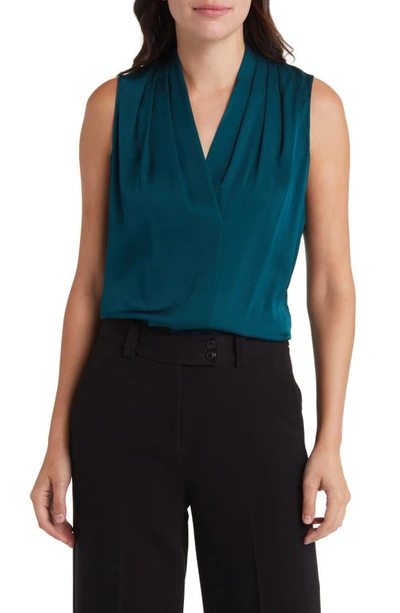 Kobi Halperin Mila Silk-stretch Sleeveless Top In Sea Moss