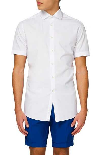Opposuits White Knight Short Sleeve Button-up Shirt