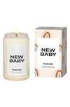 Homesick New Baby Candle In White