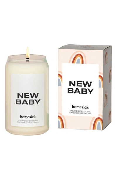 Homesick New Baby Candle In White
