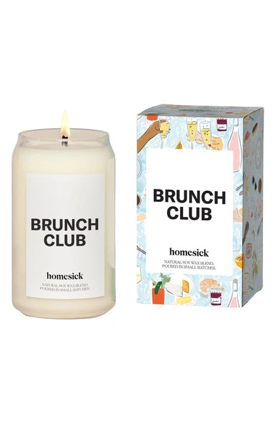 Homesick Brunch Club Candle In White