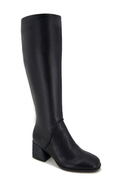 Gentle Souls By Kenneth Cole Sacha Knee High Boot In Black Leather