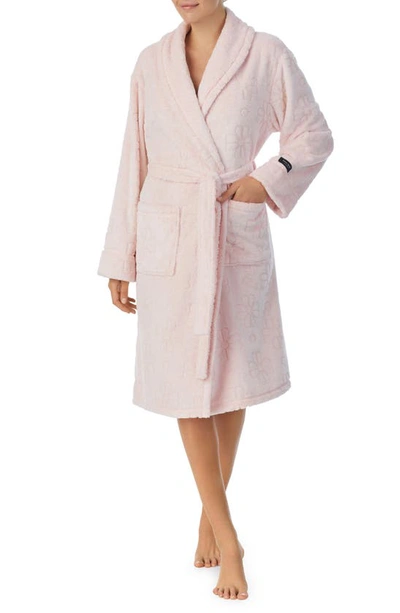 Kate Spade Plush Robe In Rose