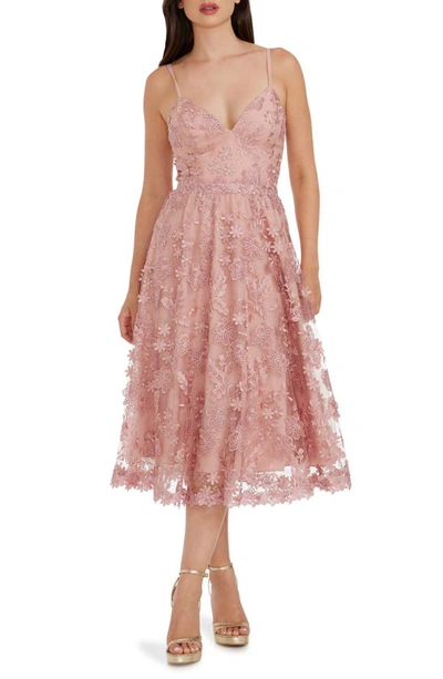 Dress The Population Tahani Dress In Blush