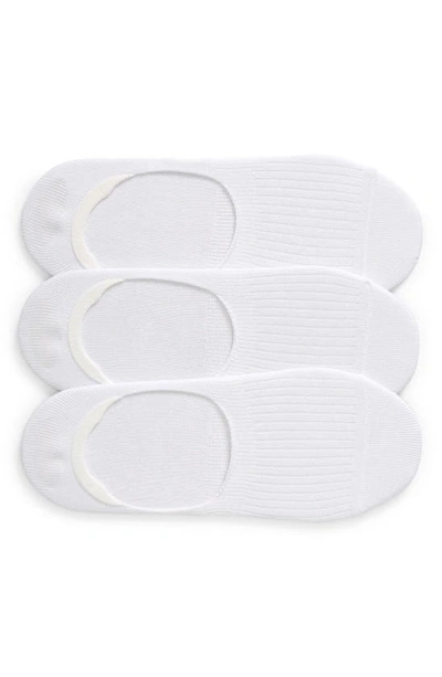Nordstrom 3-pack No-show Liner Socks In White